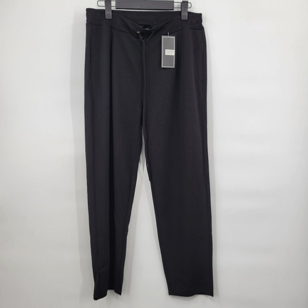 C-Mode Straight Pull On Pants Stretch High-Rise Soft Lounge Large Womens NWT